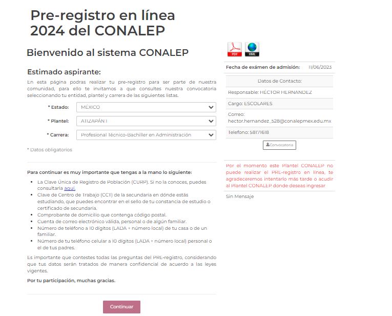 preregistro conalep